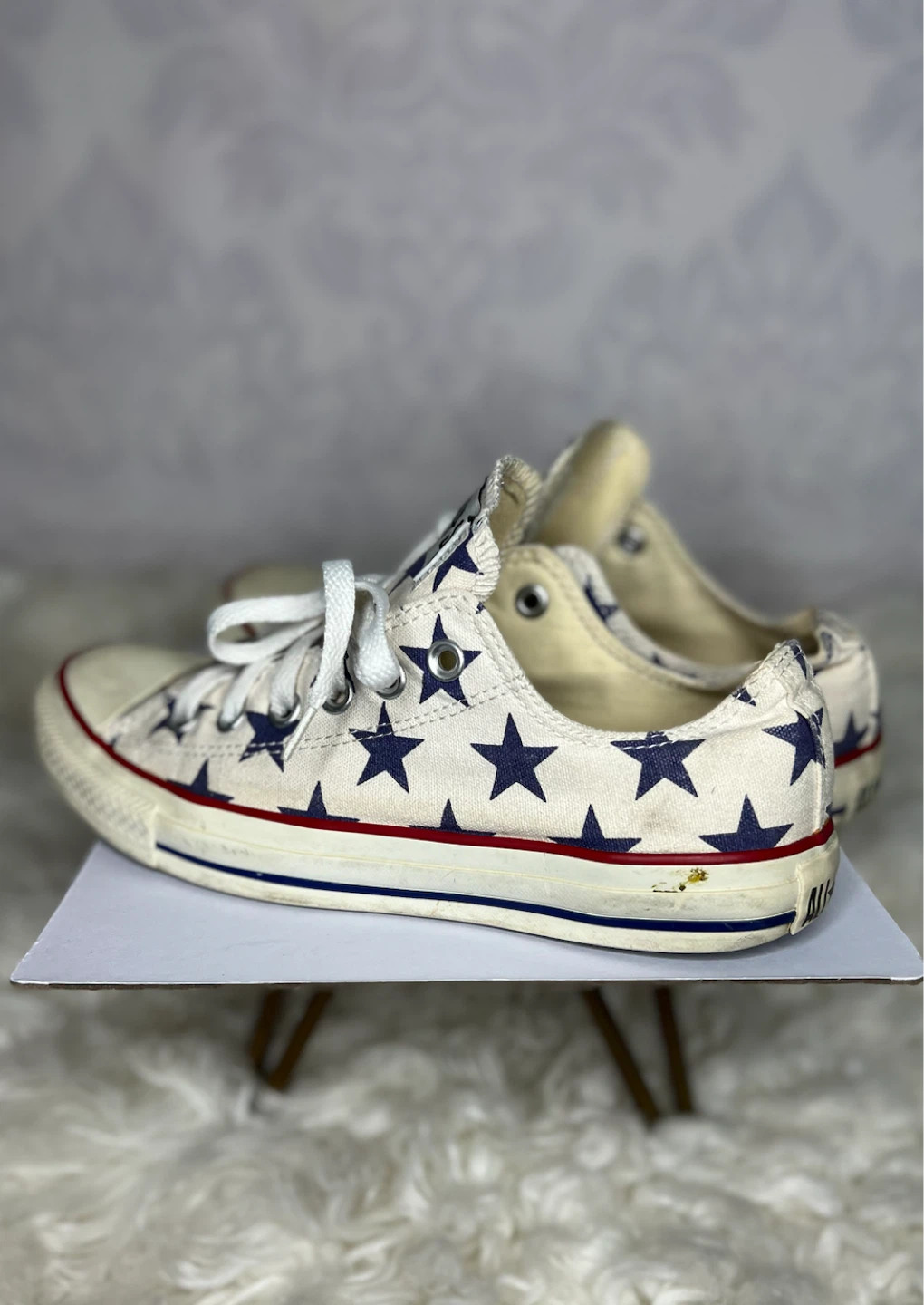 Converse All Star Star Print Low-Top Sneakers - photo 2