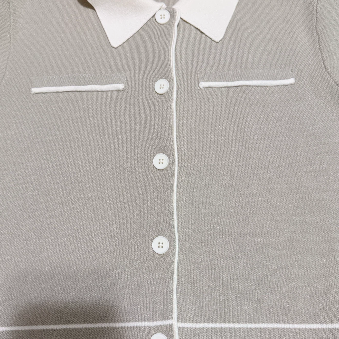 Oak + Fort Collared Knit Top - photo 5
