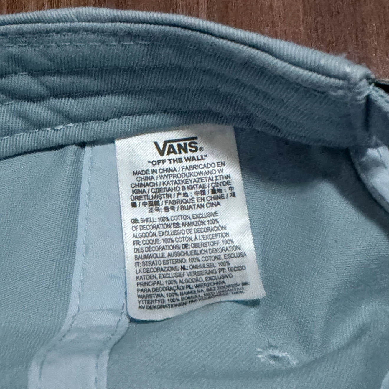 Vans Light Blue Baseball Cap - photo 2