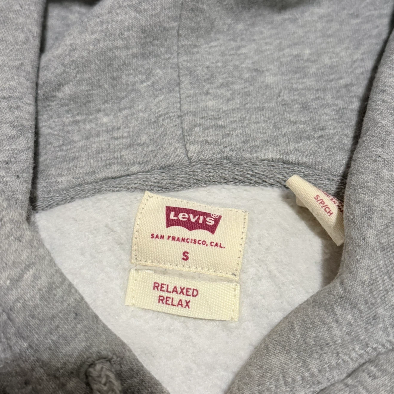 Levi's Grey Relaxed Hoodie Size Small - photo 5