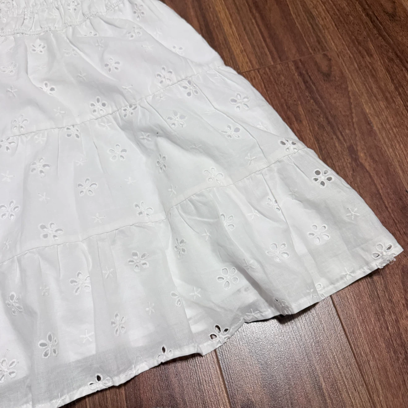 Bluenotes White Eyelet Dress Large - photo 3