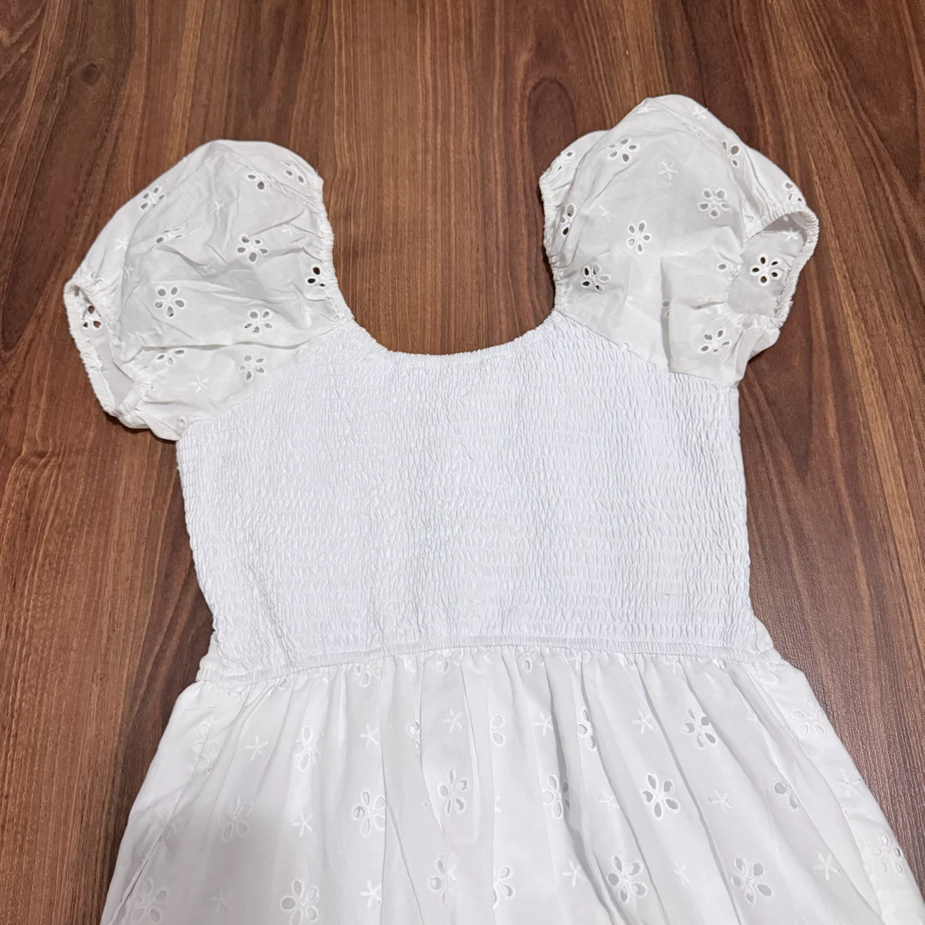 Bluenotes White Eyelet Dress Large - photo 5