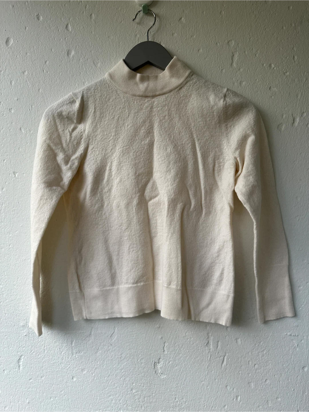 The Fold Cream Mock Neck Sweater