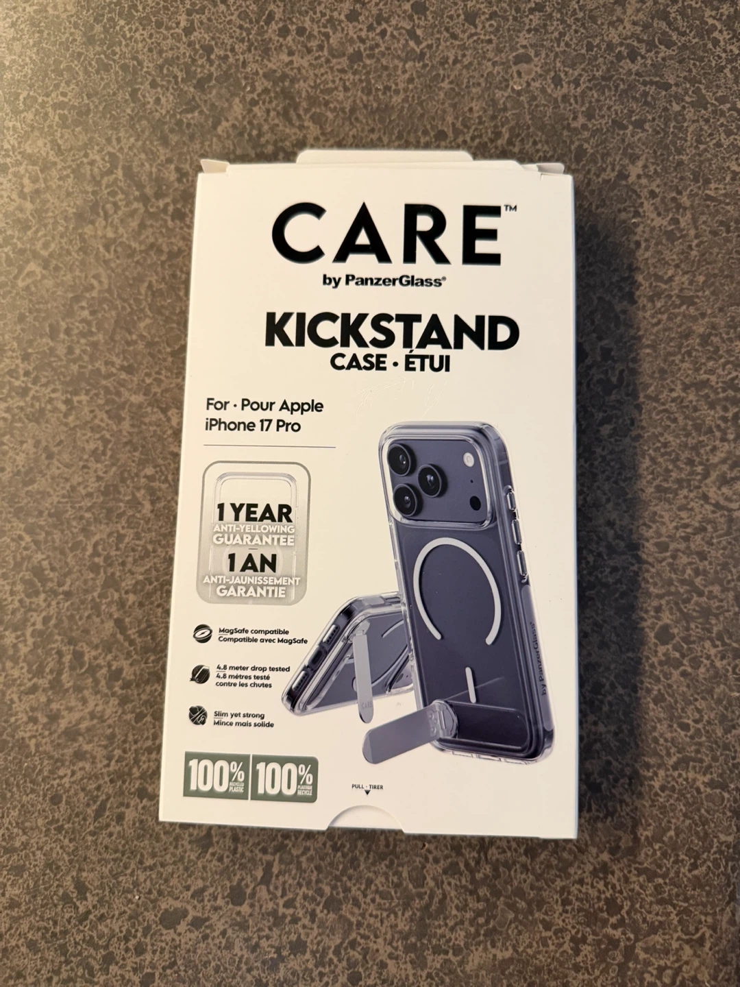 PanzerGlass CARE Case with Kickstand for iPhone 17 Pro