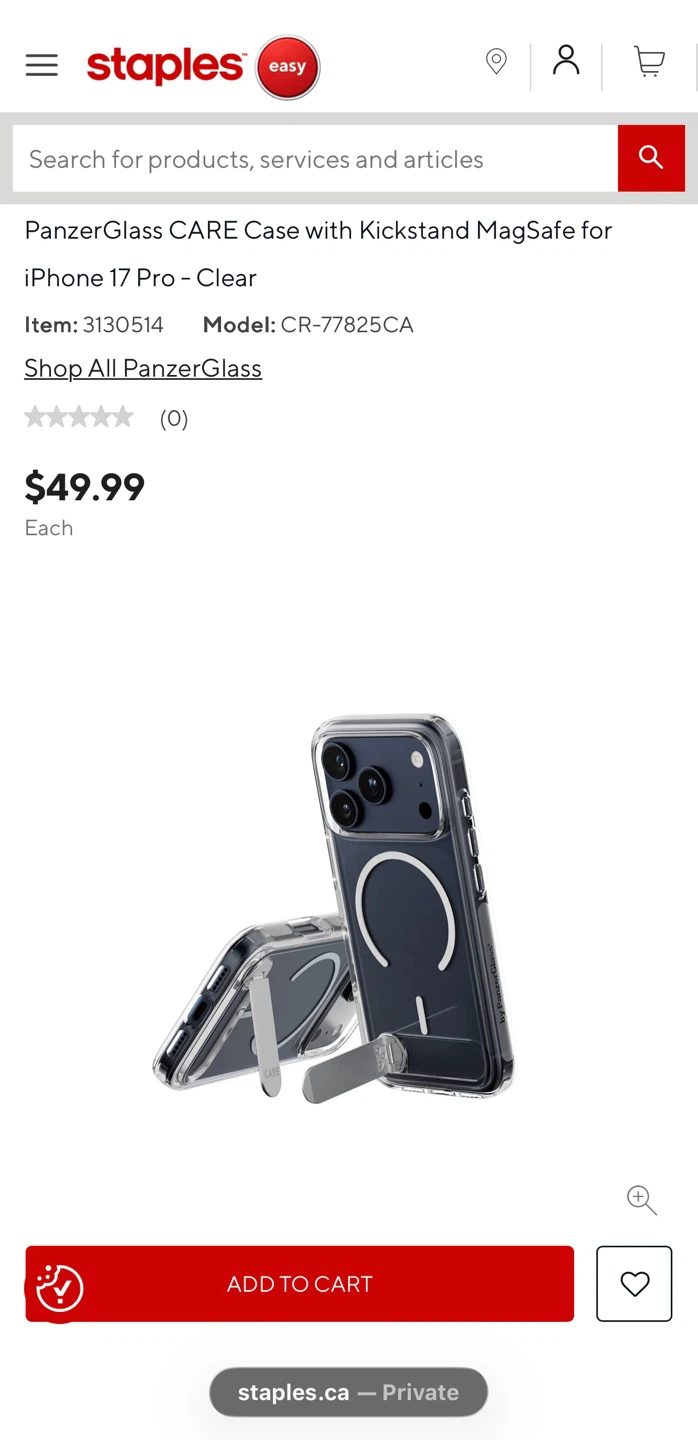 PanzerGlass CARE Case with Kickstand for iPhone 17 Pro - photo 2
