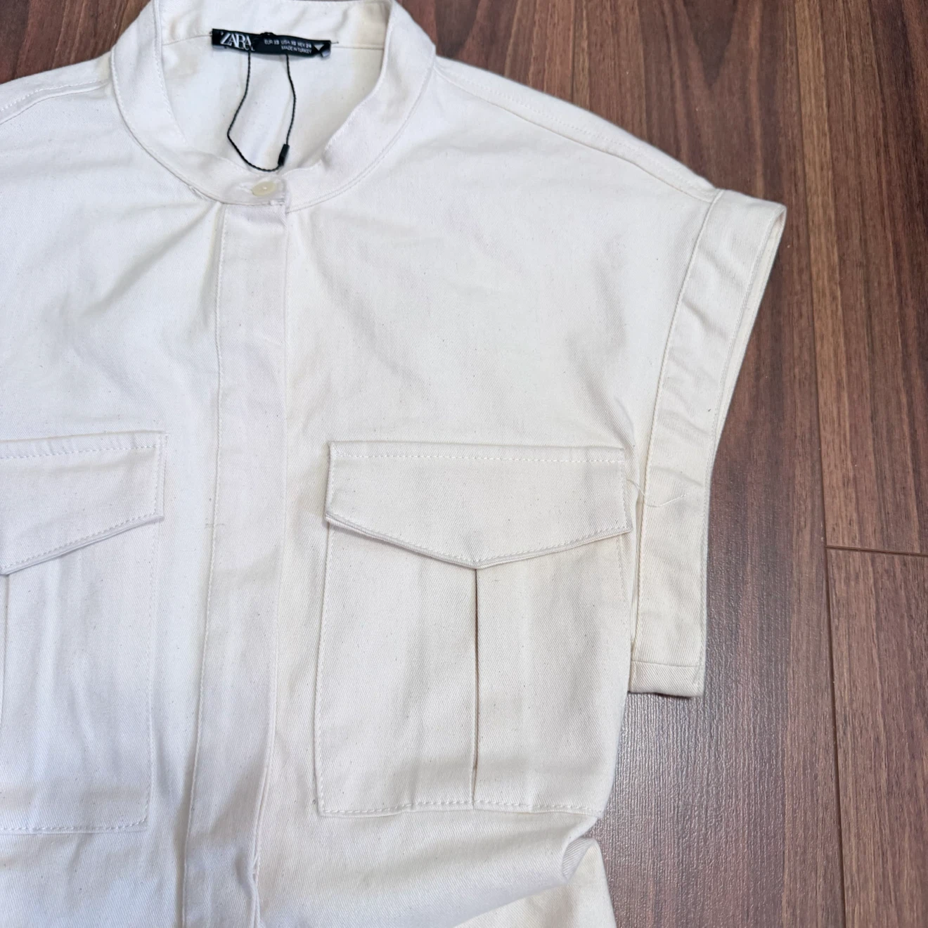 Zara Off-White Utility Dress - photo 3