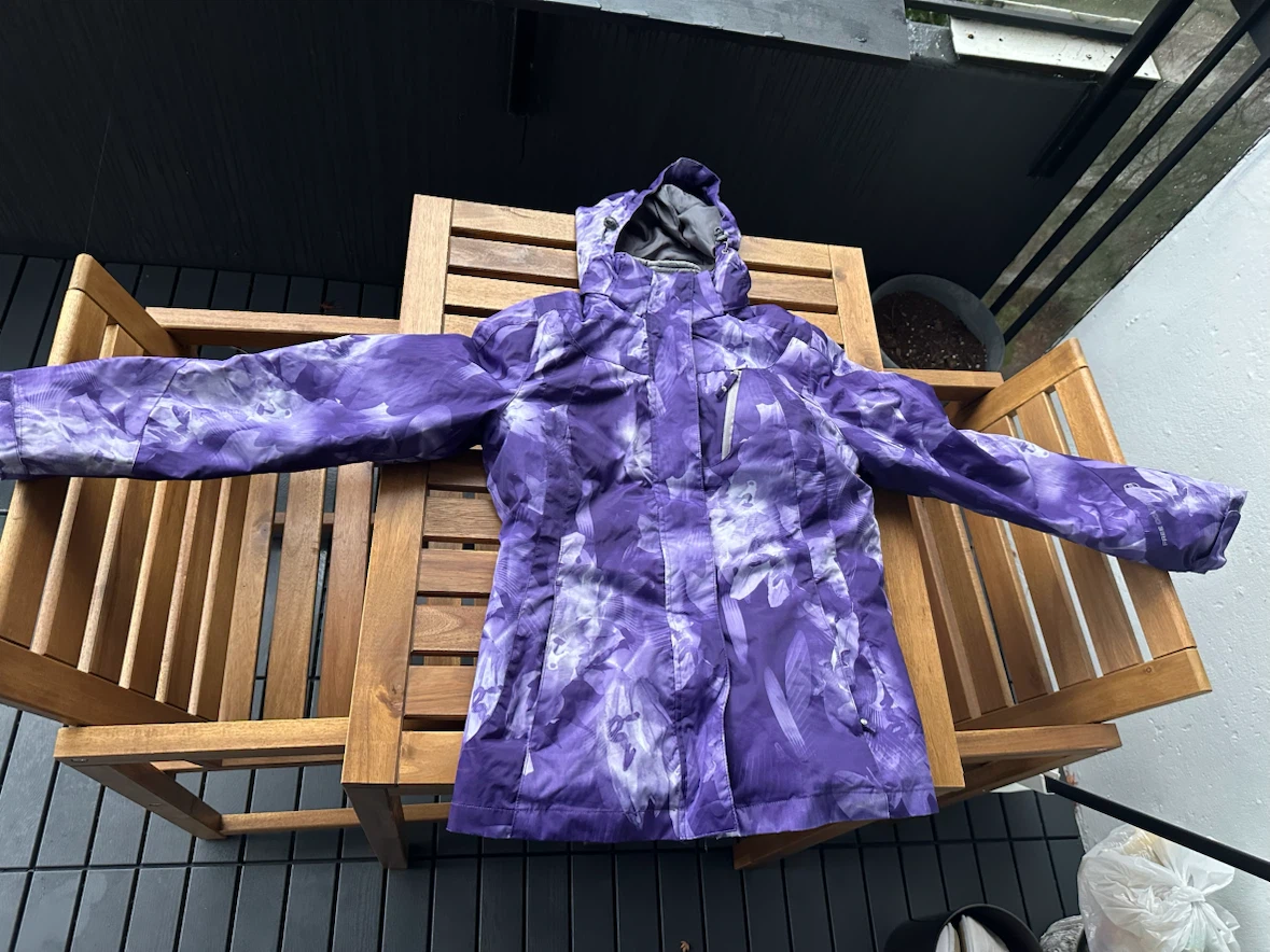 Free Country Purple Patterned Winter Jacket