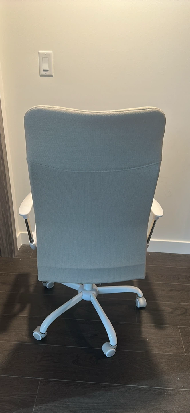 Beige Upholstered Office Chair - photo 3