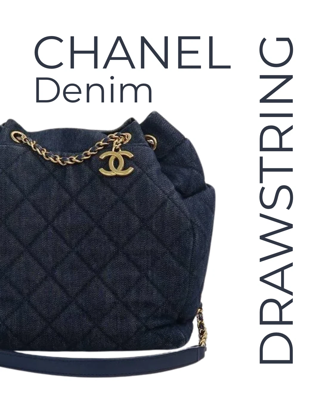 Chanel Denim Drawstring Crossbody/Shoulder bag