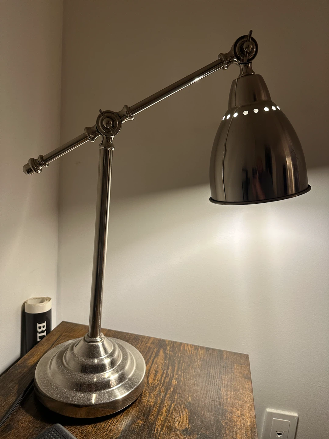 IKEA BAROMETER Adjustable Desk / Work Lamp – Nickel Plated