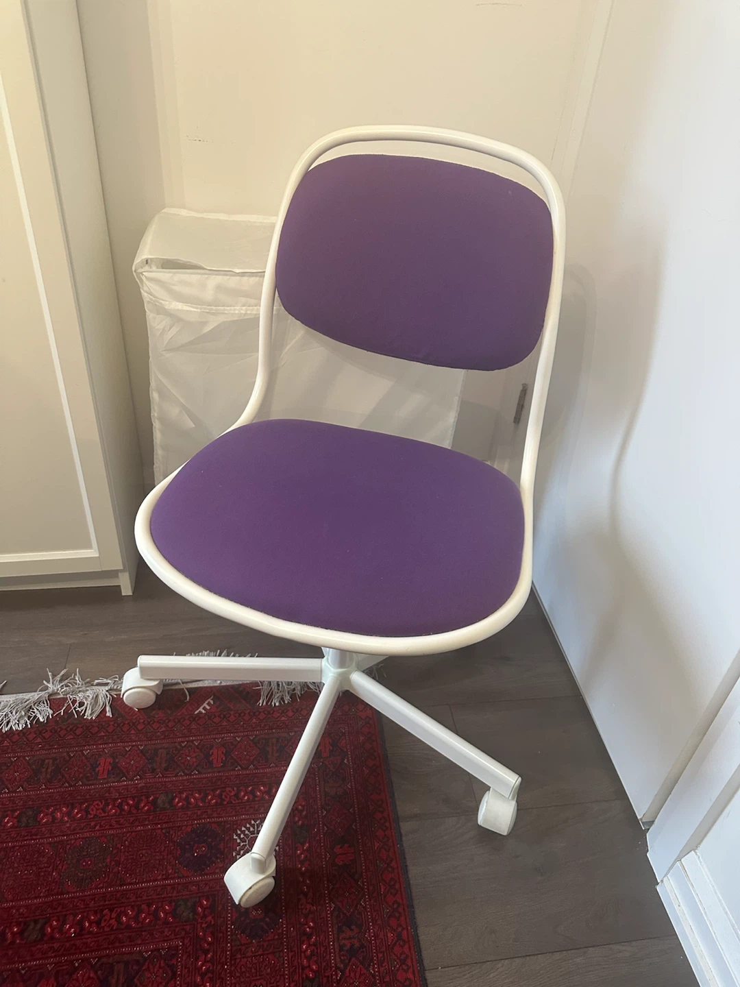 IKEA ÖRFJÄLL Desk Chair (White/Purple) - photo 2