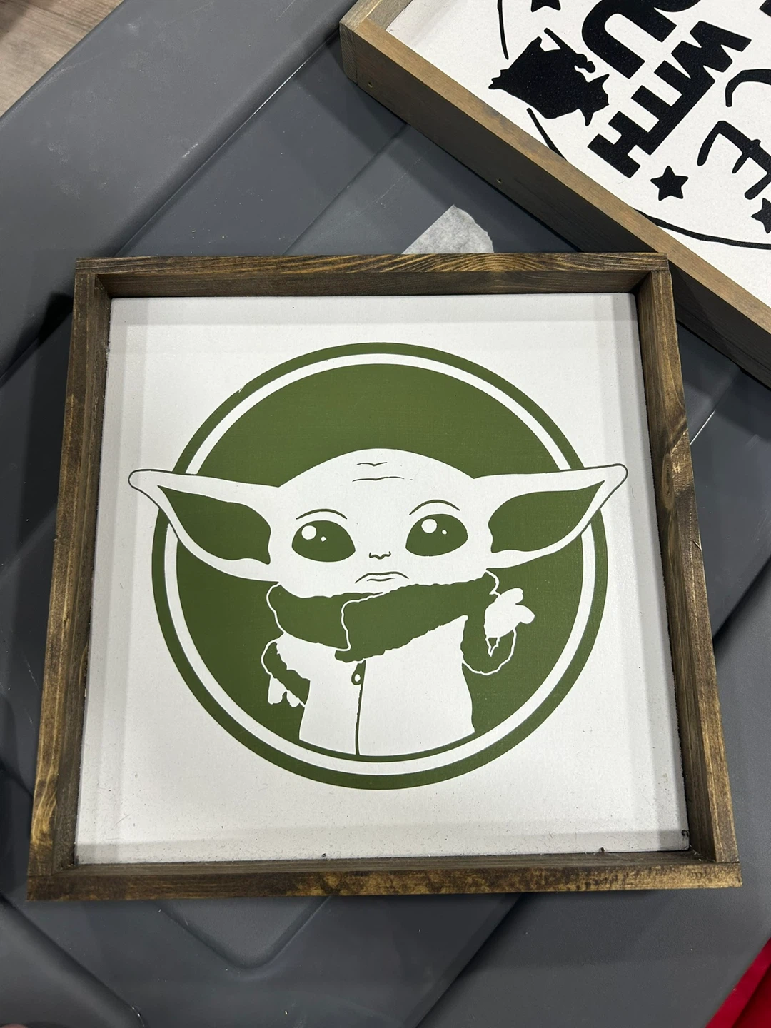Star Wars Grogu and May The Force Be With You signs - photo 2