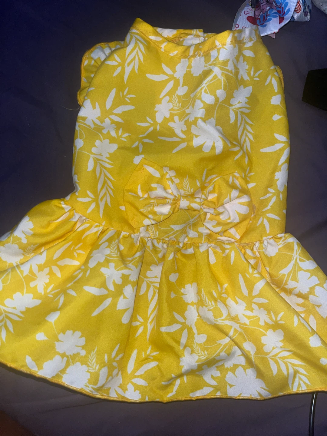 OnePaw Yellow Floral Dog Dress XS