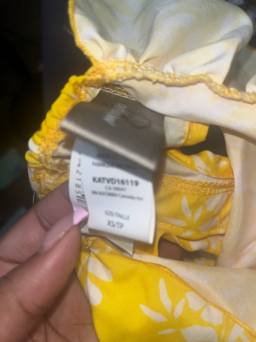 OnePaw Yellow Floral Dog Dress XS - photo 3