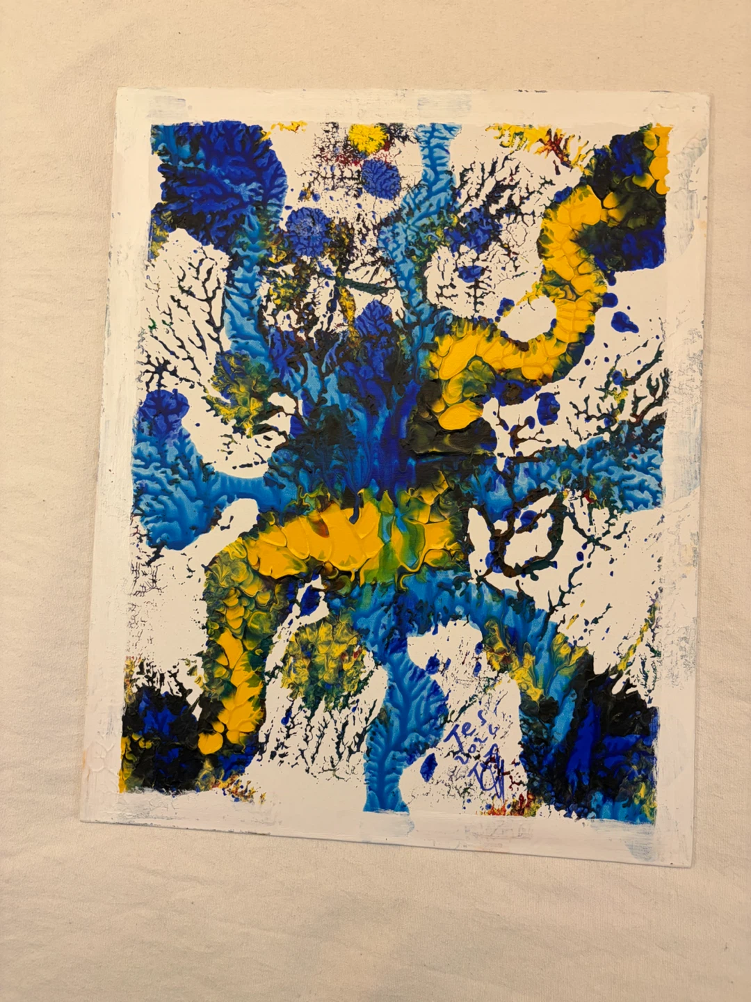 Abstract Acrylic Painting on Canvas