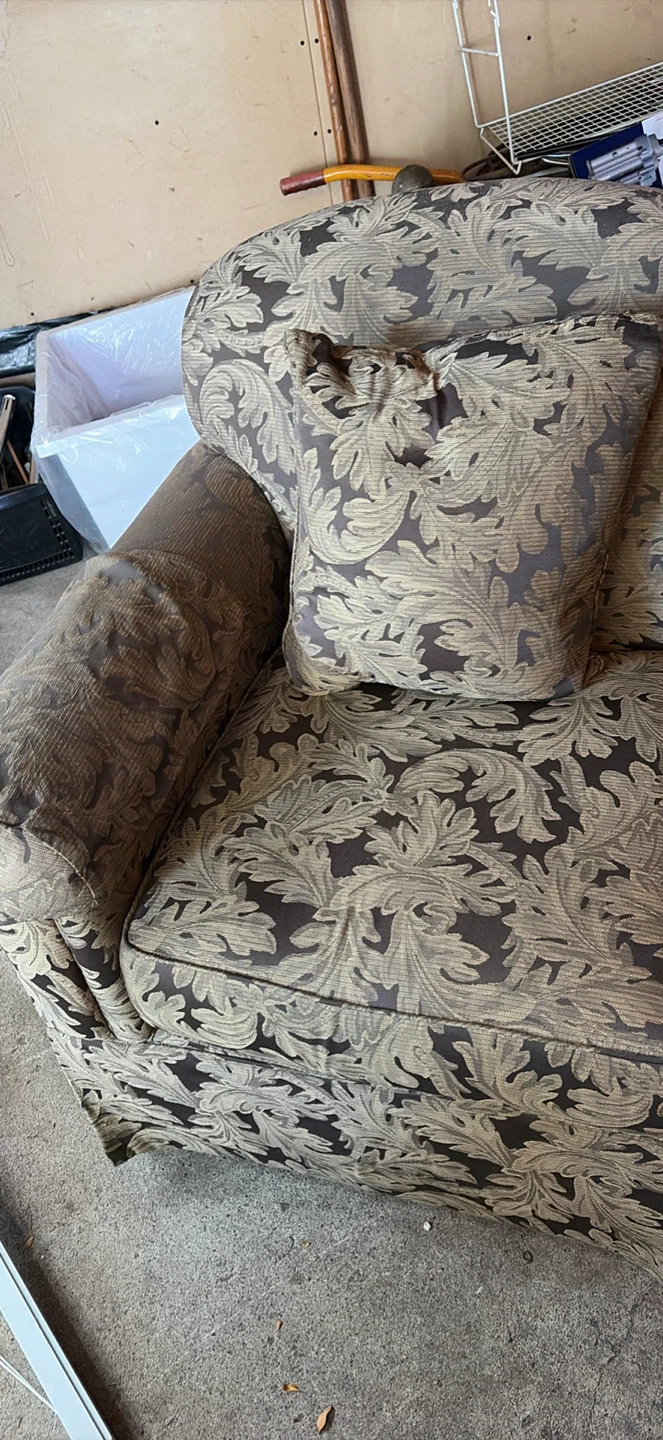 Custom sofa and ottoman - photo 2