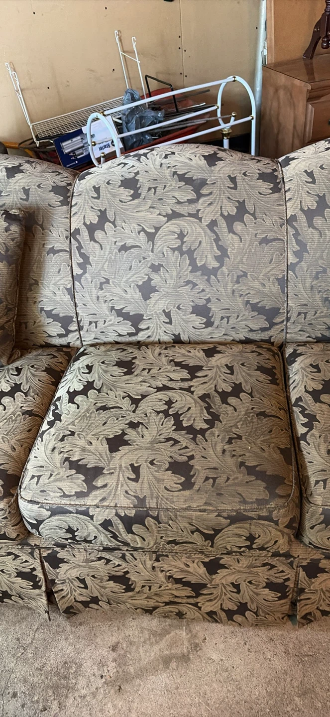 Custom sofa and ottoman - photo 3