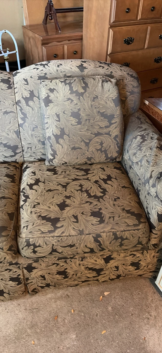 Custom sofa and ottoman - photo 4