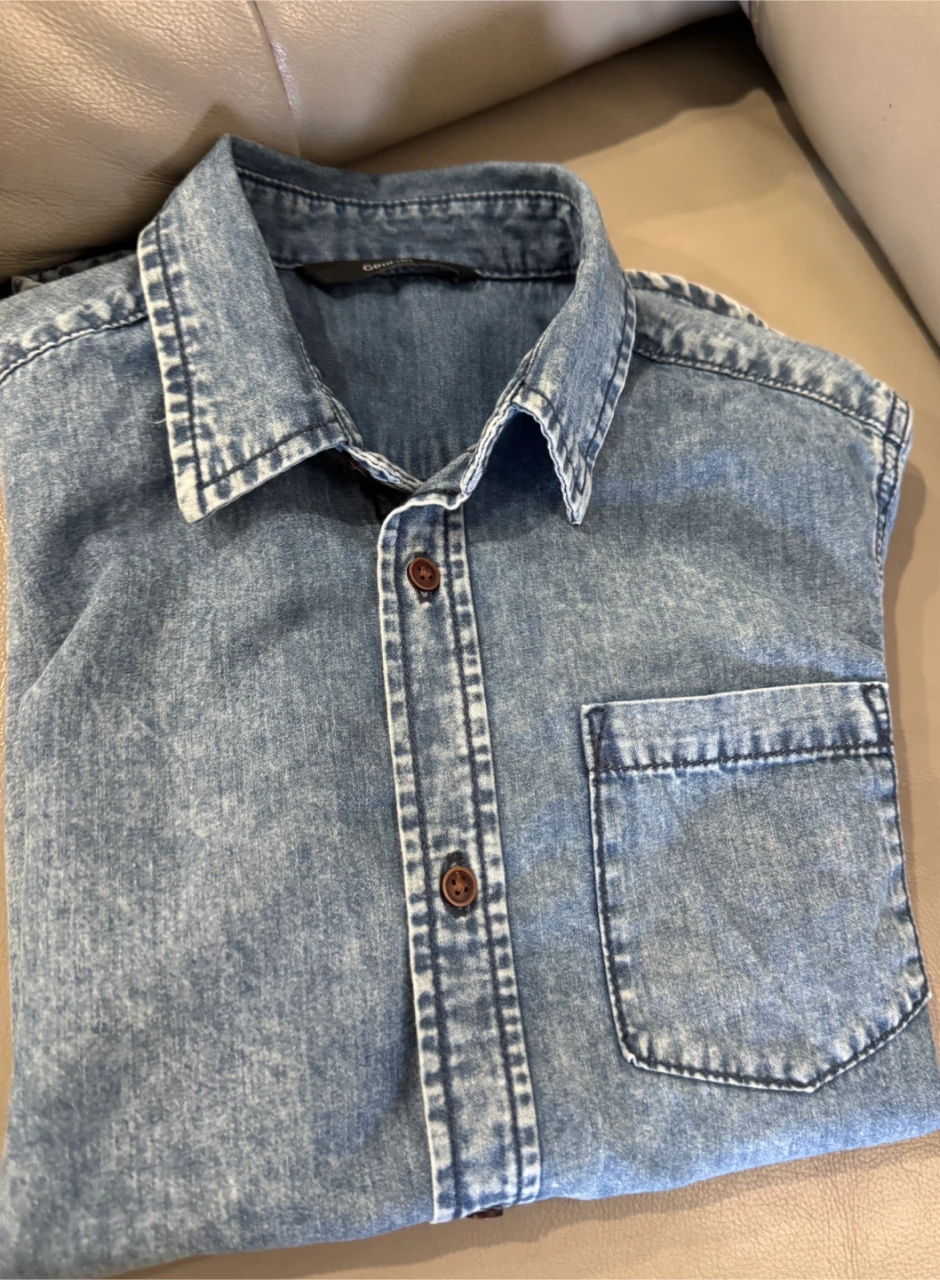 Denim Shirt boys size 10 - photo 2