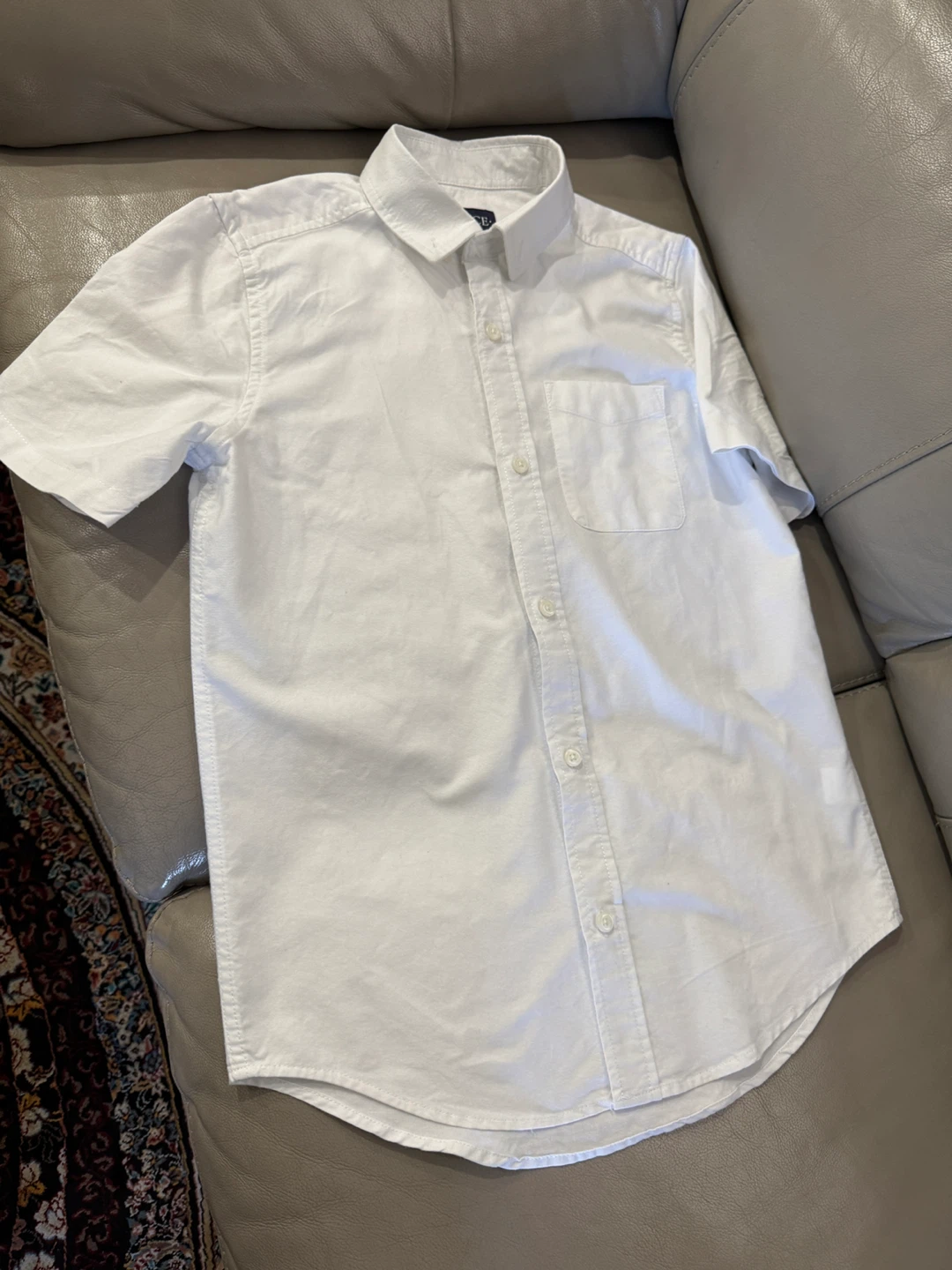 white short sleeve shirt boys size10-12 - photo 2