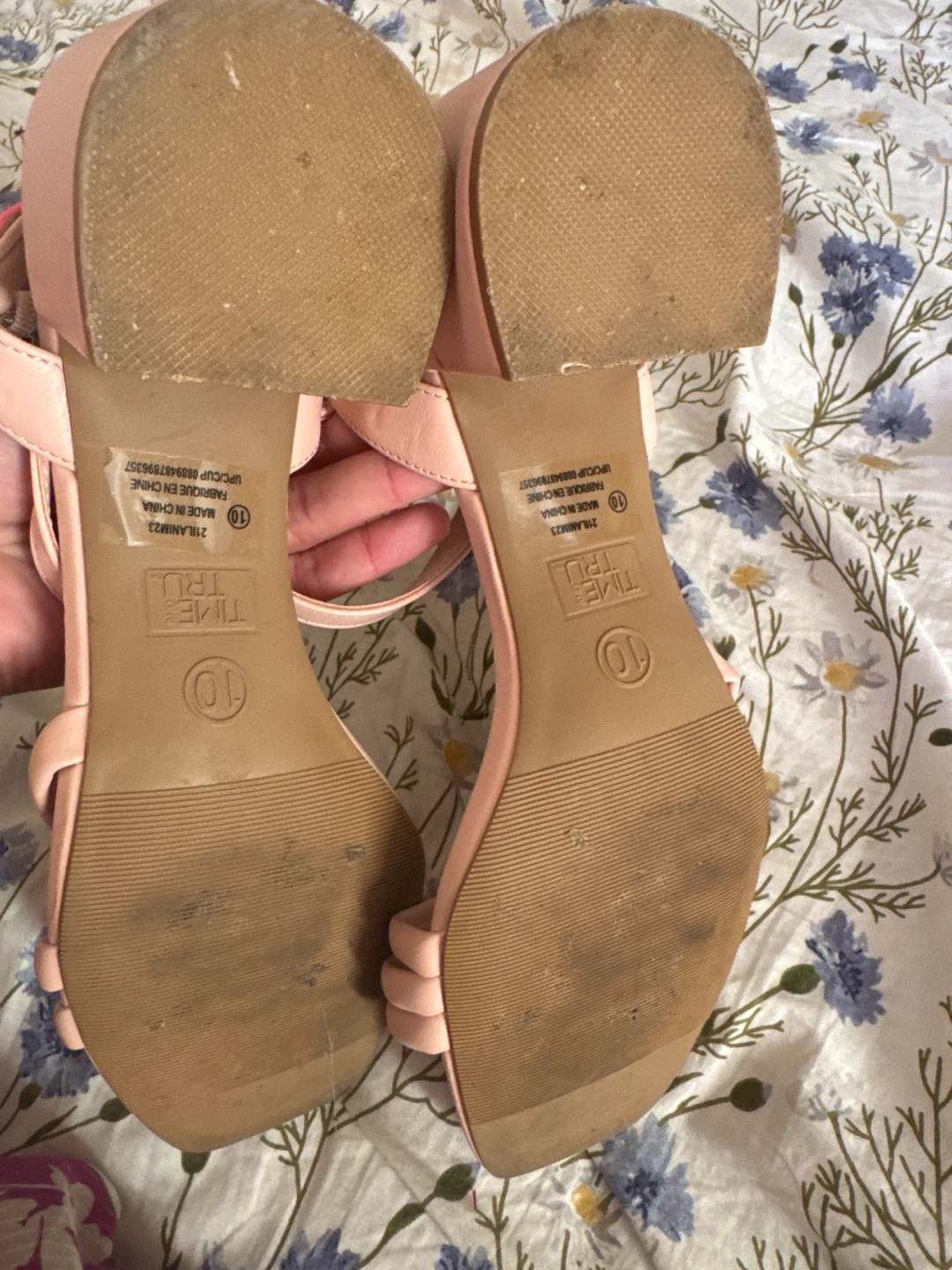 Time and Tru Pink Block Heel Sandals - photo 2