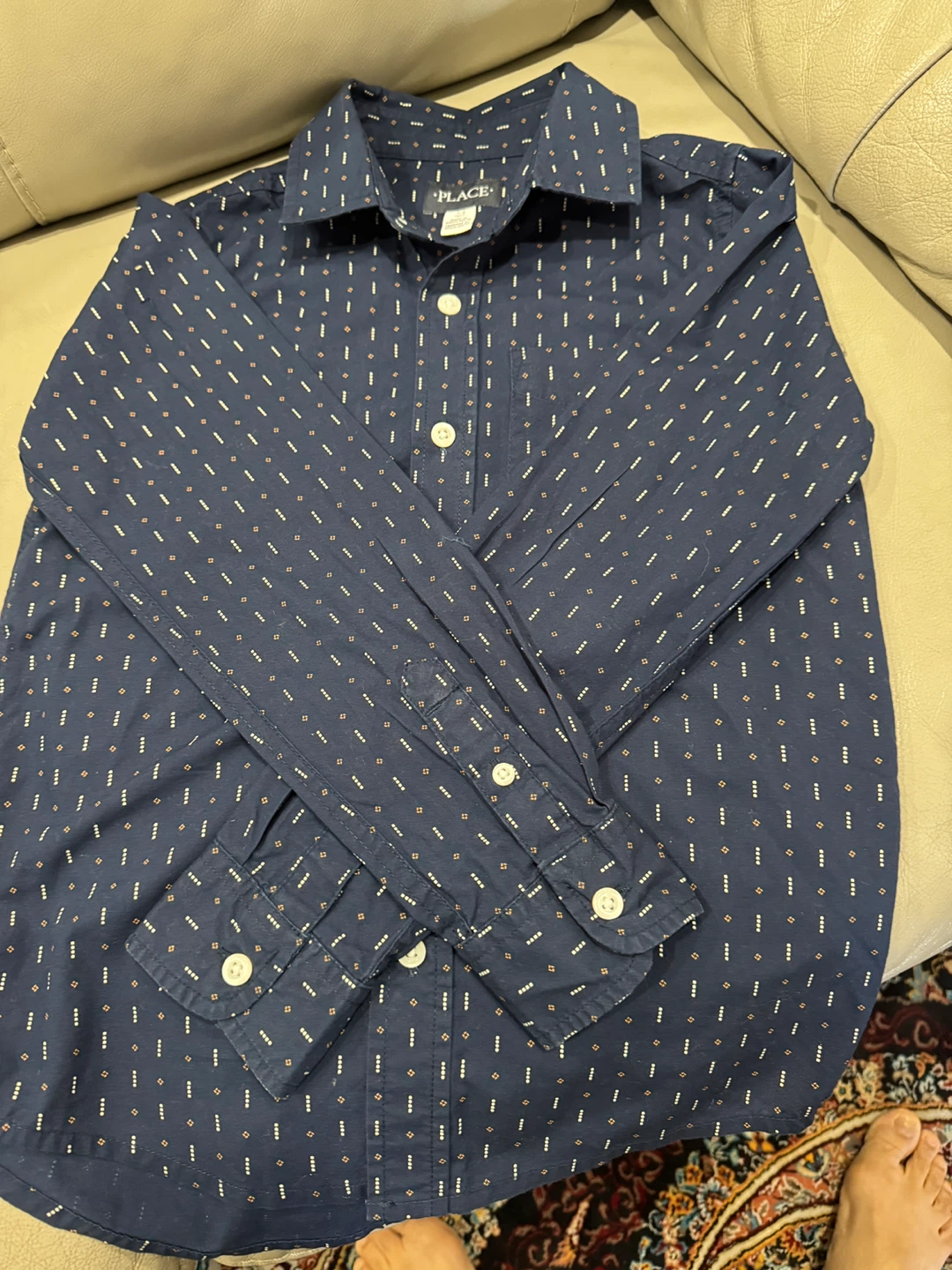 Full sleeves Button-Down Shirt size7/8 - photo 2