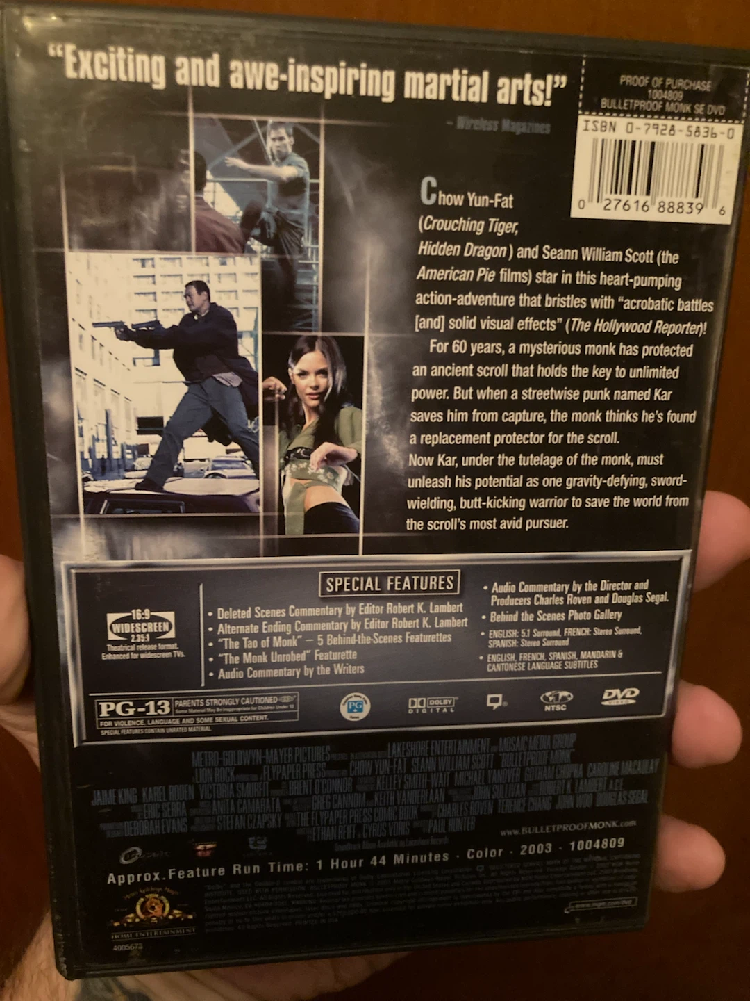 Bulletproof Monk - Chow Yun-Fat (DVD) - photo 2
