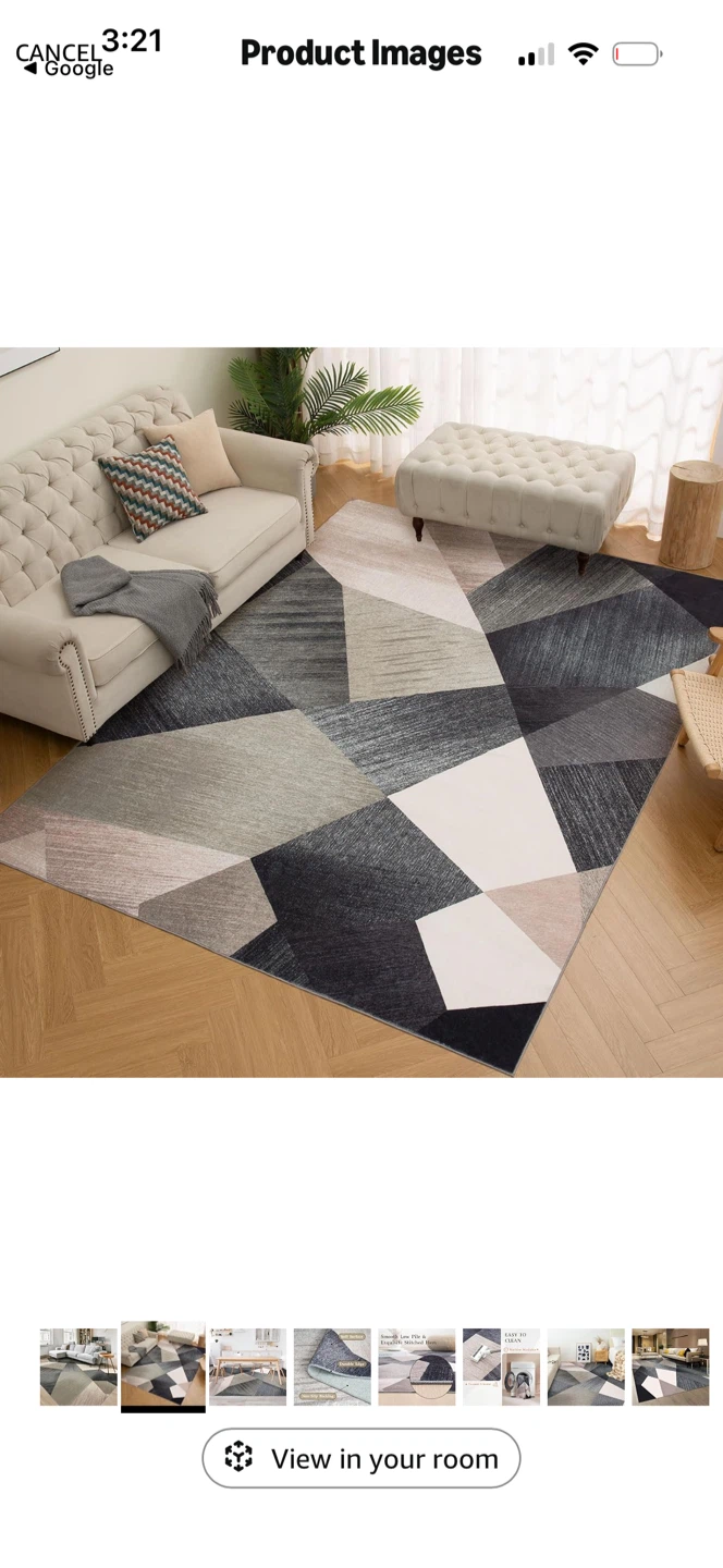 Geometric Pattern Area Rug