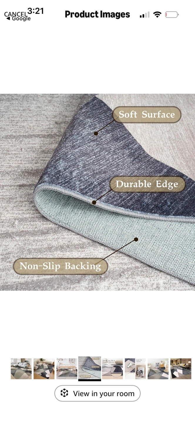 Geometric Pattern Area Rug - photo 3