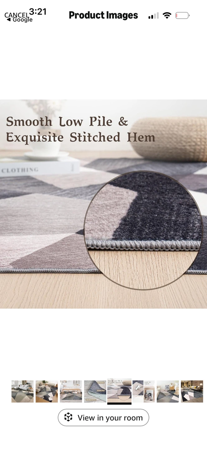 Geometric Pattern Area Rug - photo 4