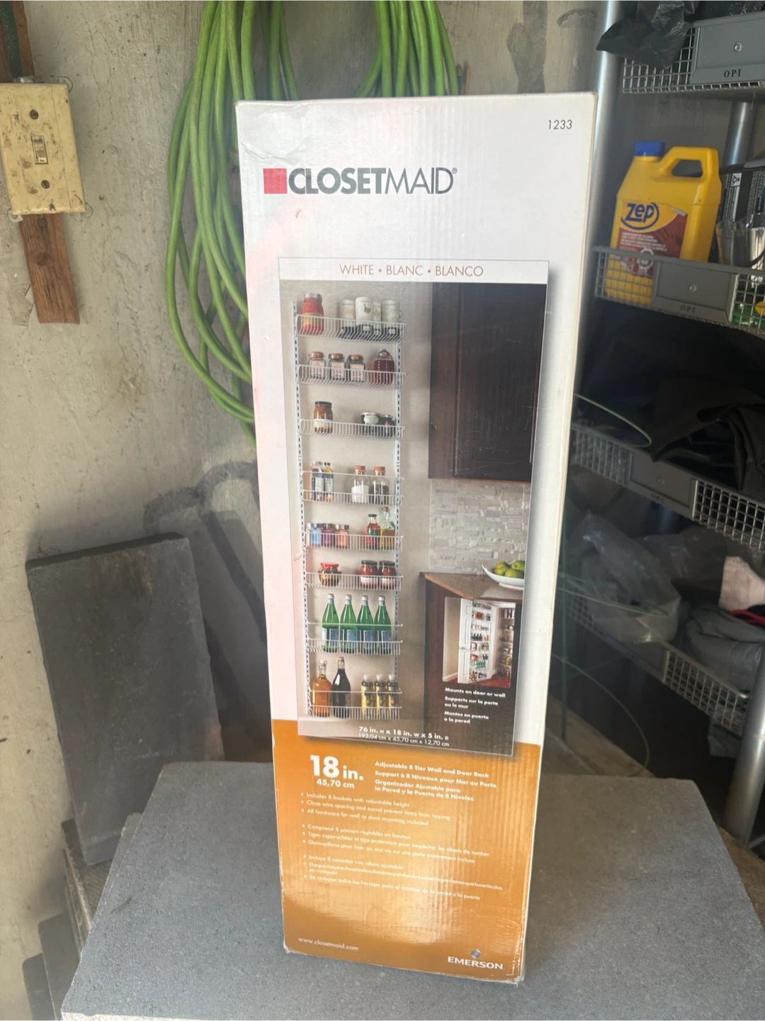 ClosetMaid 8-Tier Adjustable Wall and Door Rack