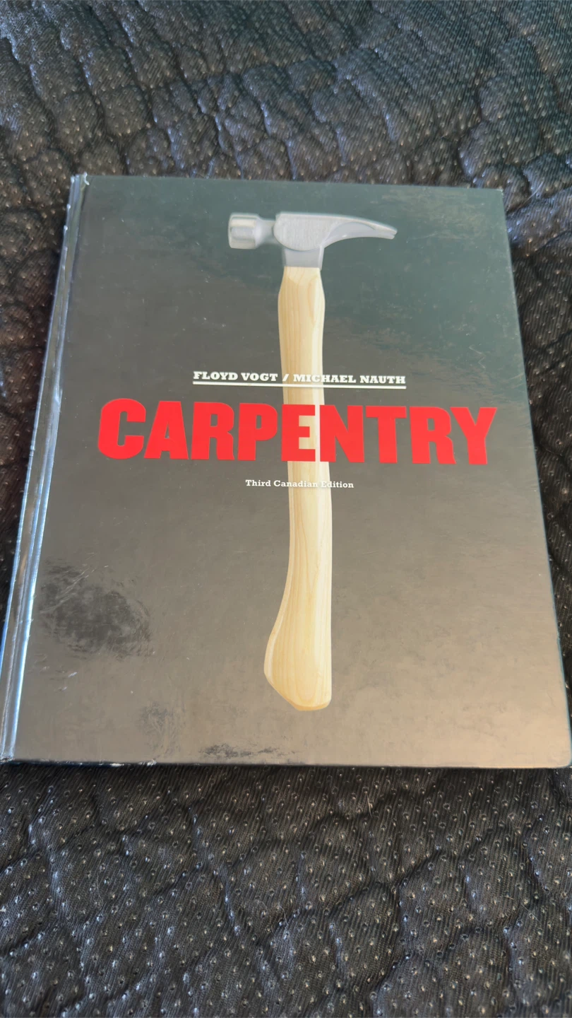 Carpentry: Third Canadian Edition – Professional Textbook – $20