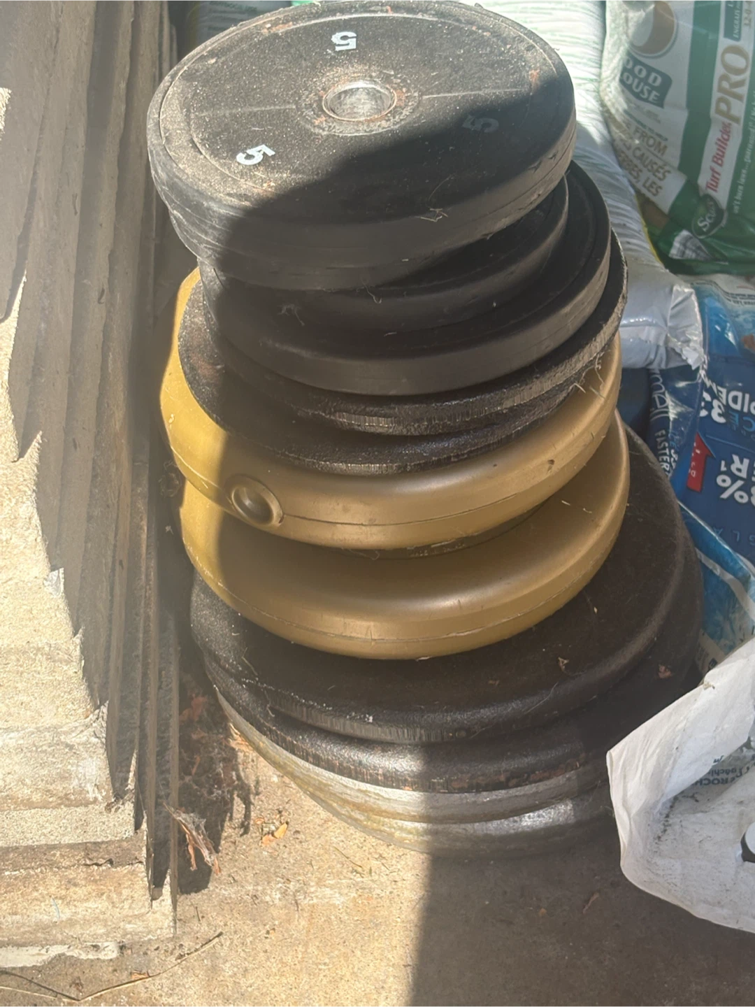 York Weight Plate and Barbell Set