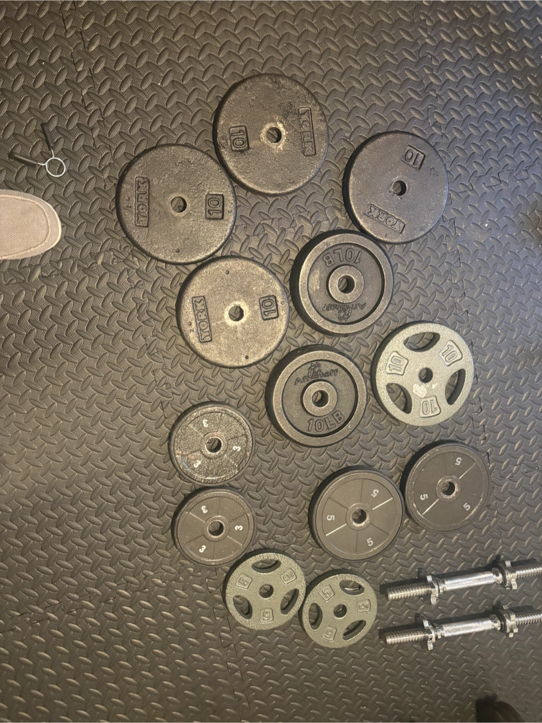 York Weight Plate and Barbell Set - photo 3