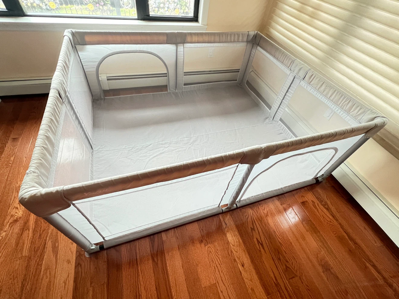 Large Gray Baby Playpen
