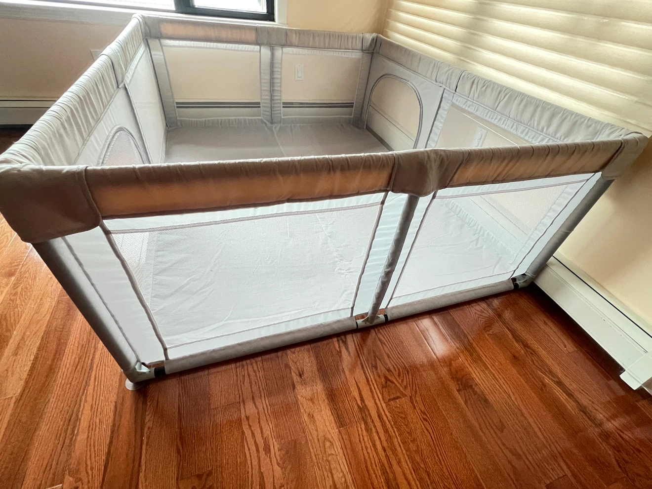 Large Gray Baby Playpen - photo 2