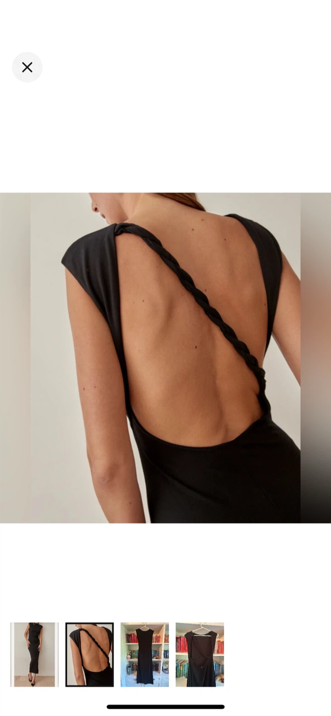 Reformation Black Midi Dress - photo 2