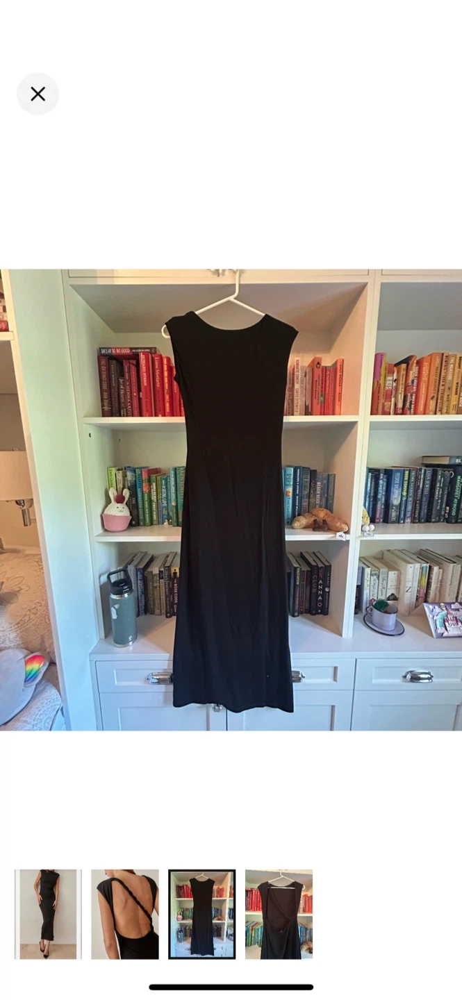 Reformation Black Midi Dress - photo 3
