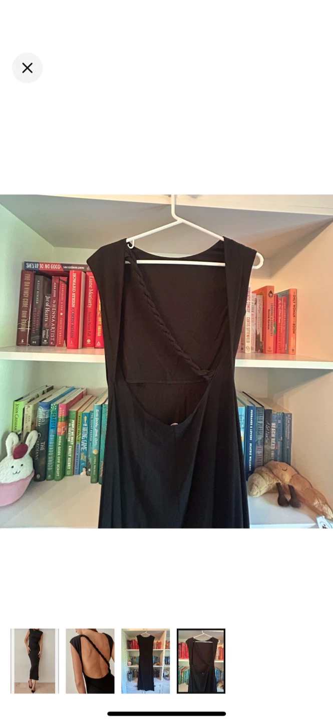 Reformation Black Midi Dress - photo 4