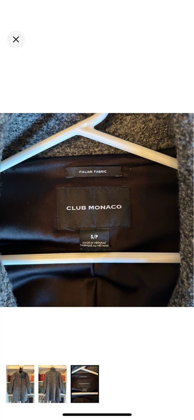 Club Monaco Grey Wool Coat - photo 3