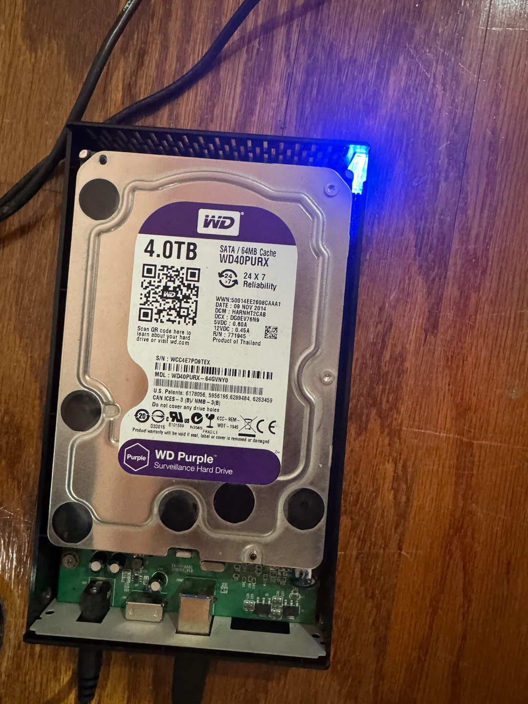 Western Digital Purple 4TB Surveillance Hard Drive - photo 2