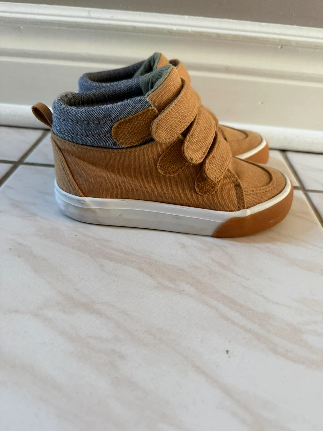 Toddler Brown Canvas High-Top Sneakers - photo 2