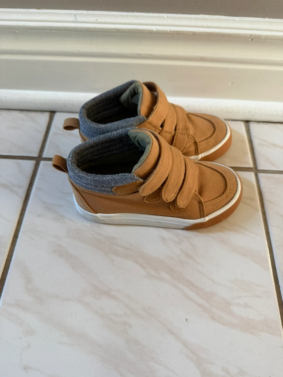 Toddler Brown Canvas High-Top Sneakers - photo 3