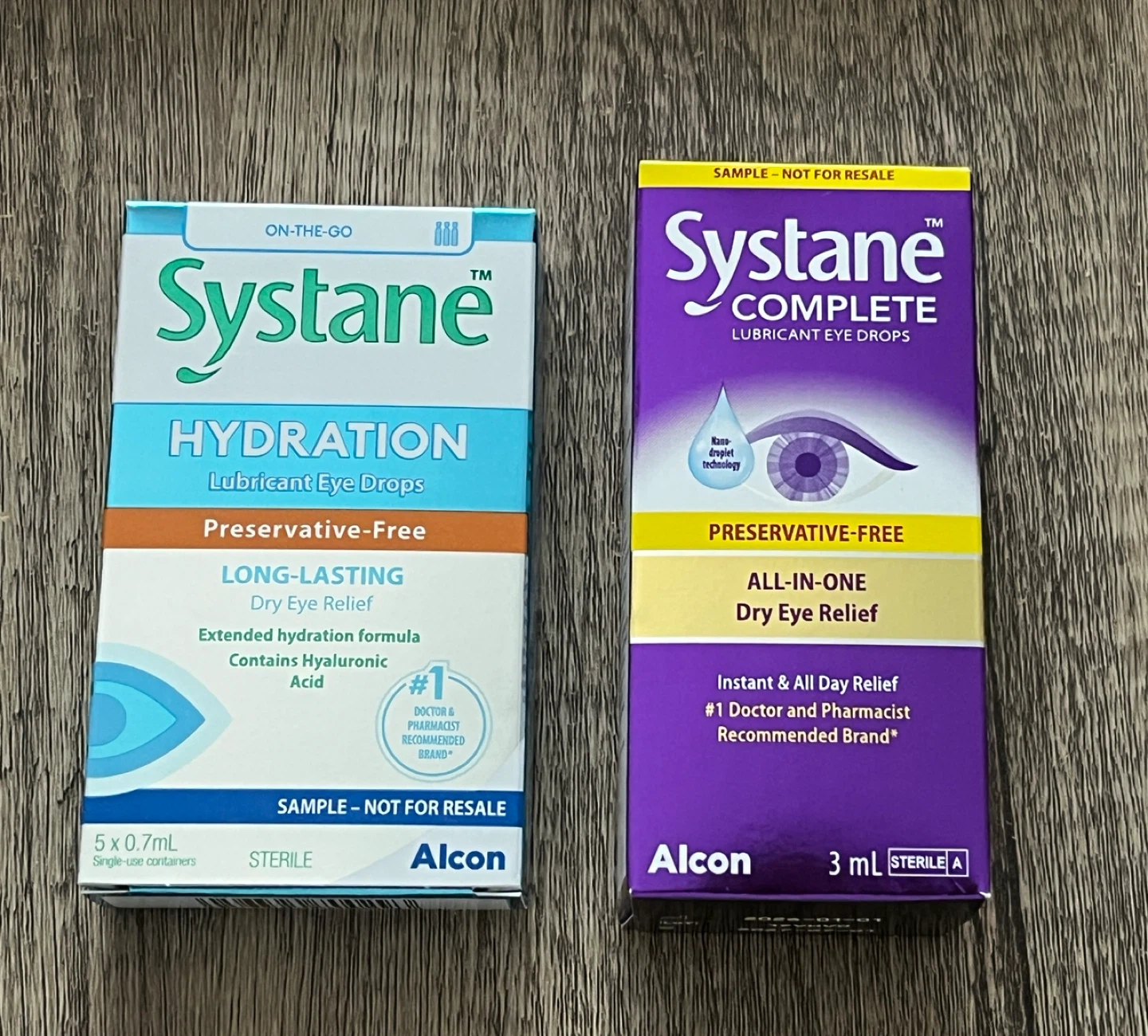 Systane Hydration and Complete Lubricant Eye Drops