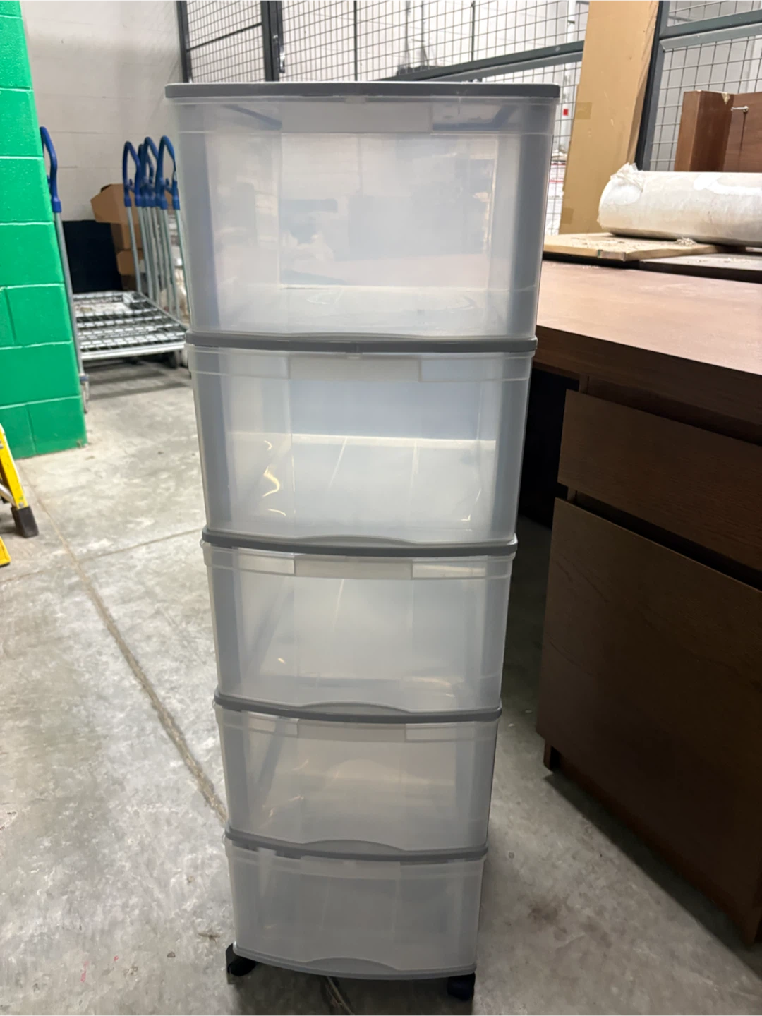 5-Drawer Plastic Storage Tower