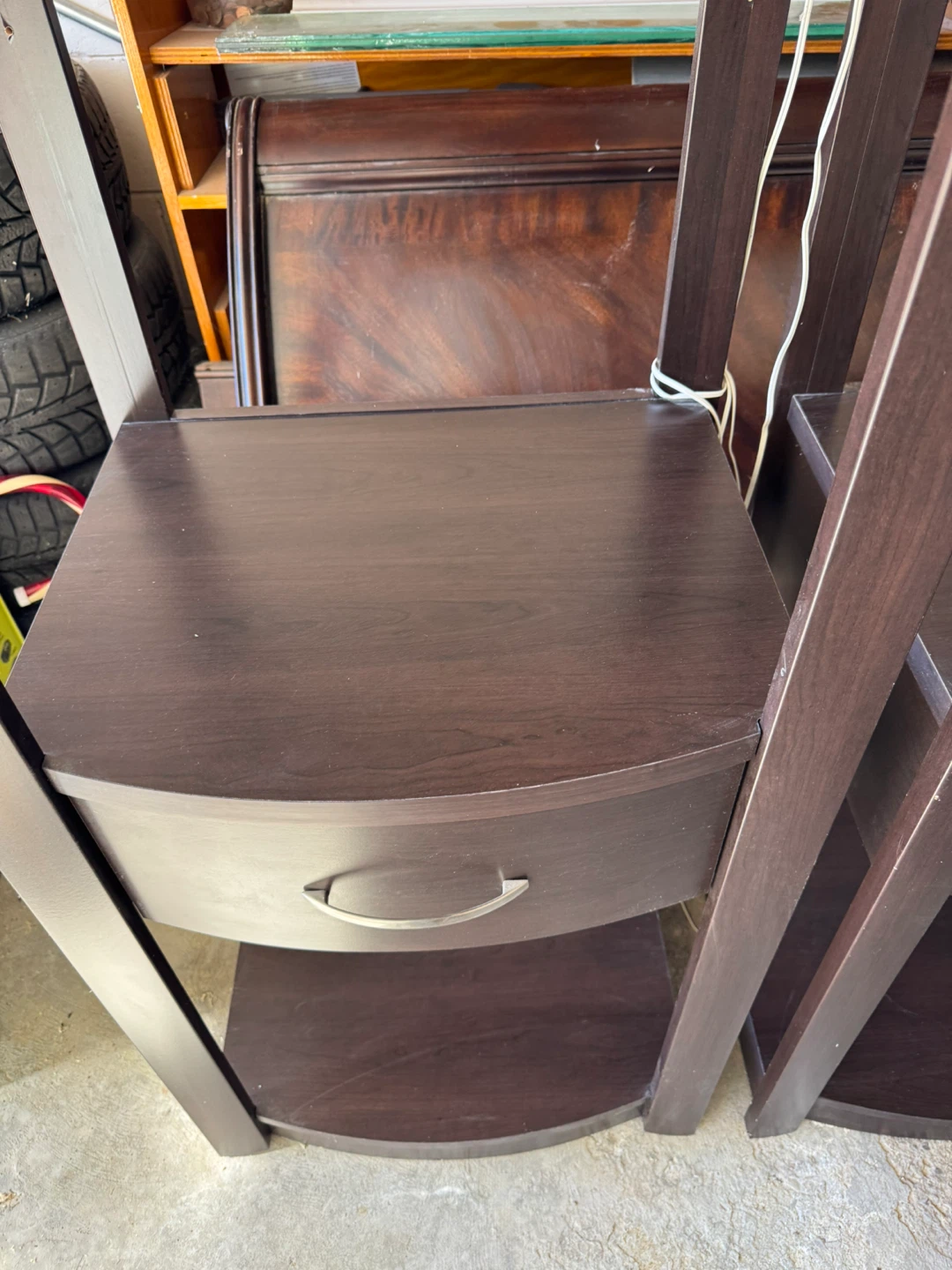 Set of Two Dark Wood display stands with Lighting - photo 3