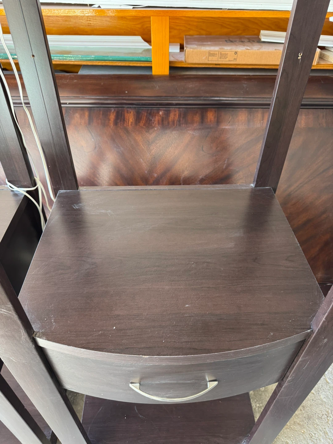 Set of Two Dark Wood display stands with Lighting - photo 4