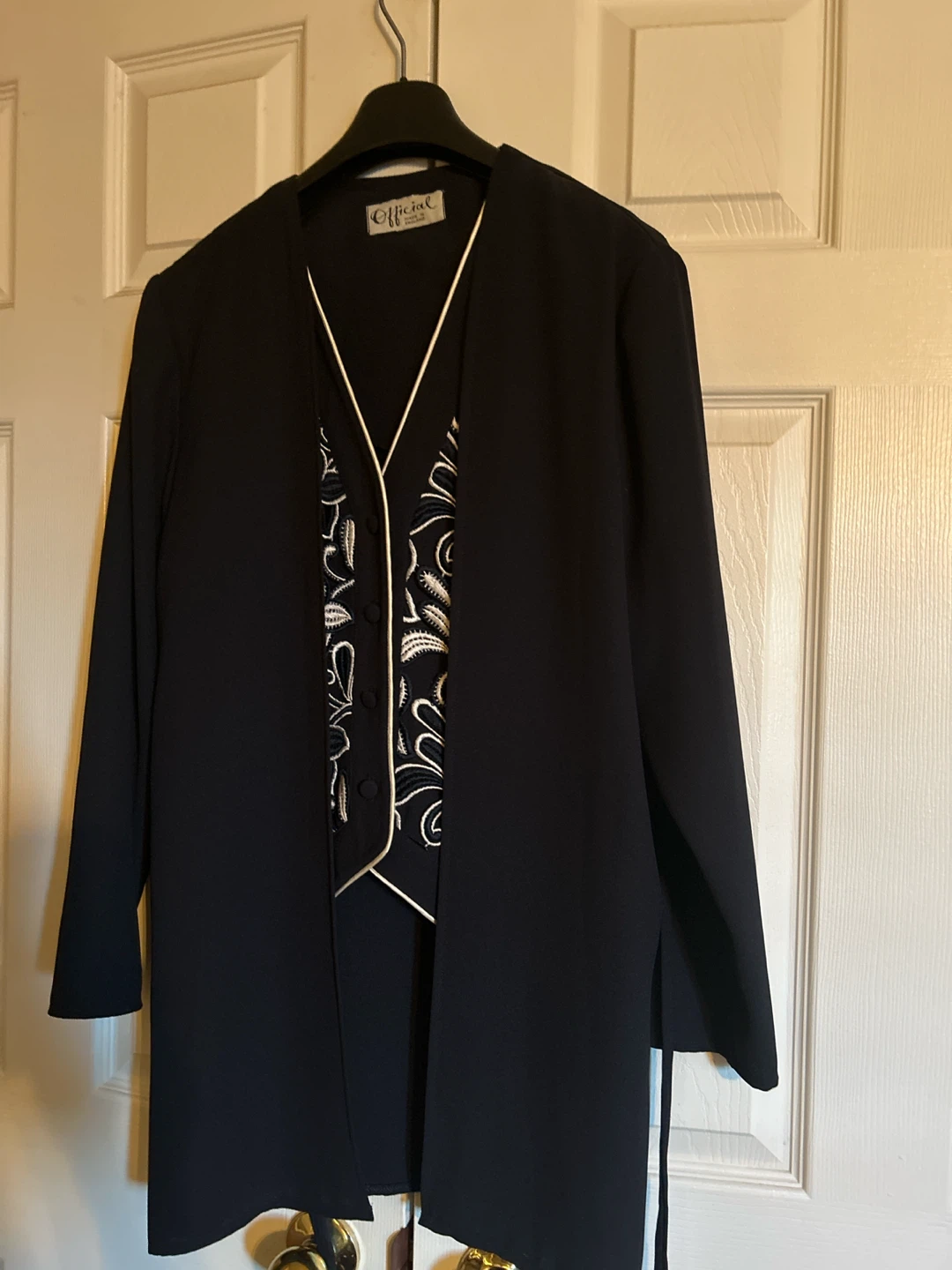 Official Brand Navy Vest and Long Jacket Set - photo 2