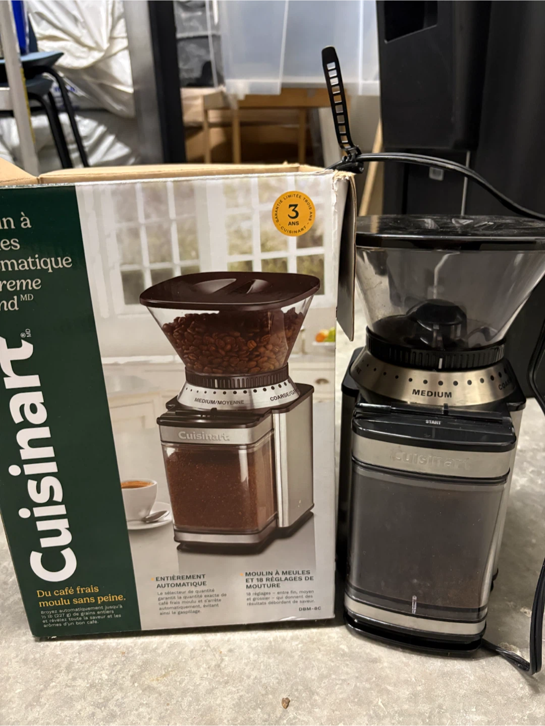 Cuisinart Automatic Burr Coffee Mill DBM-8C - photo 3