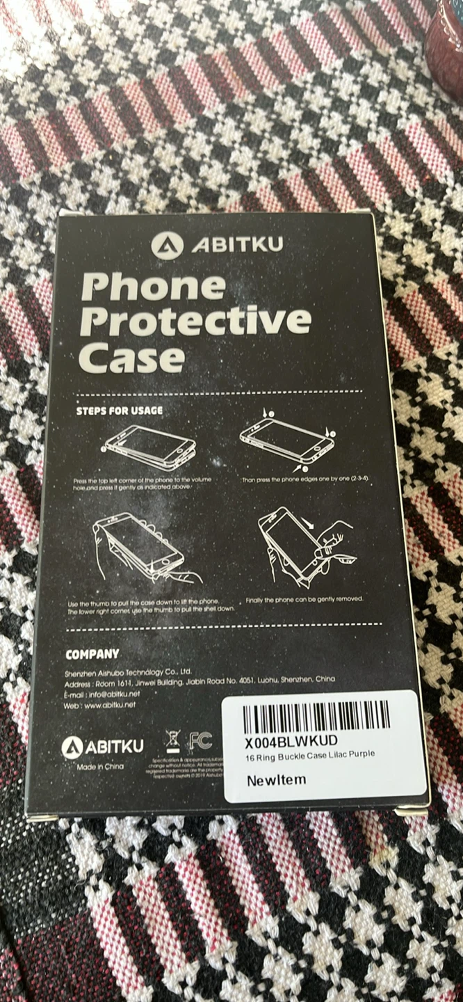 Abitku Ring Buckle Phone Case - Lilac Purple - photo 2